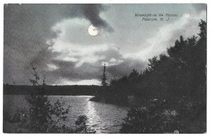 Moonlight on the Passaic, Paterson, New Jersey Unused Undivided Back Postcard