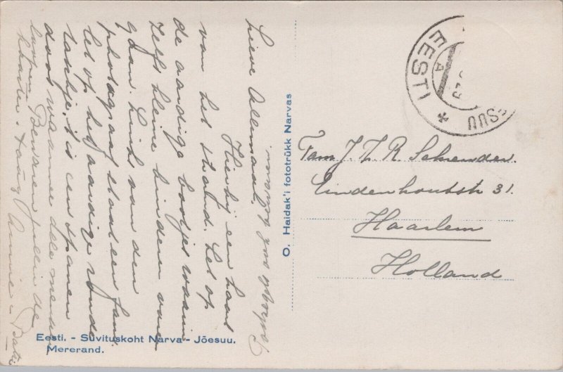 Estonia Eesti Suvituskoht Narva Joesuu Mererand Vintage RPPC C097