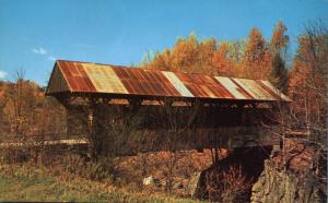 Unique Covered Bridge near Stowe VT, Vermont