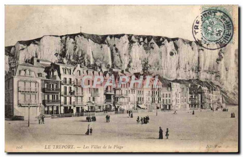 Treport - Les Villas de la Plage - Old Postcard