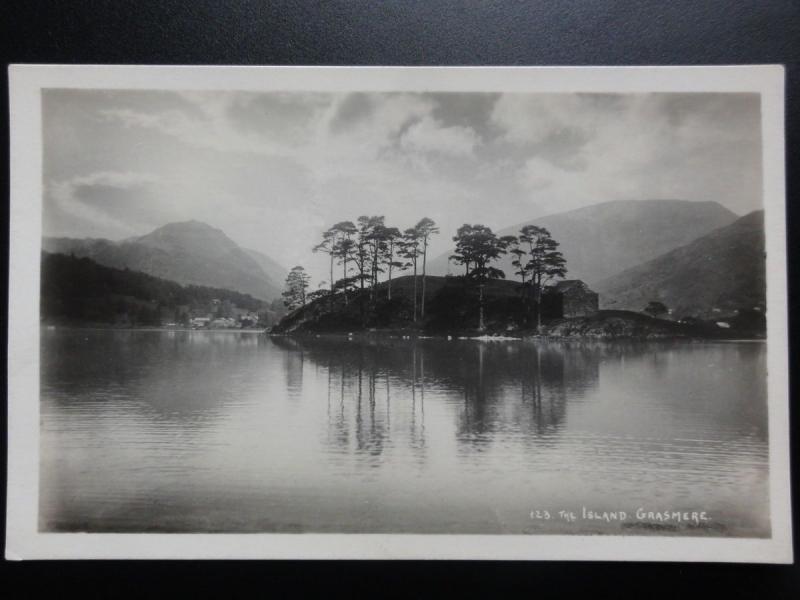 Cumbria: THE ISLAND, GRASMERE - RP Old Postcard - Pub by Abraham