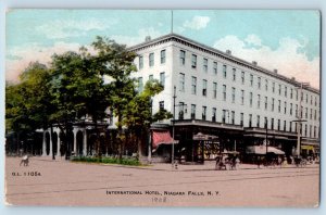 Niagara Falls New York Postcard International Hotel Road c1908 Vintage Antique