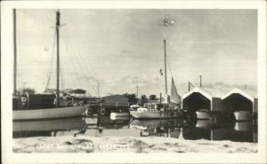 Port Lavaca TX Yacht Basin Real Photo Postcard