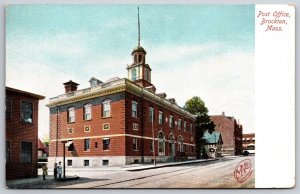 Post Office Building Brockton Massachusetts MA UNP Unused UDB Postcard K11