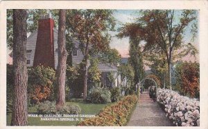 New York Saratoga Springs Walk In Chauncey Olcotts Gardens 1920