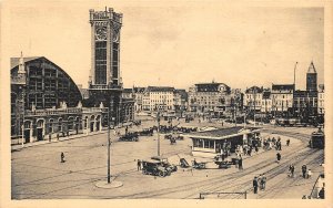 Lot 38 oostende ostend belgium vandersweep square railway station car tram