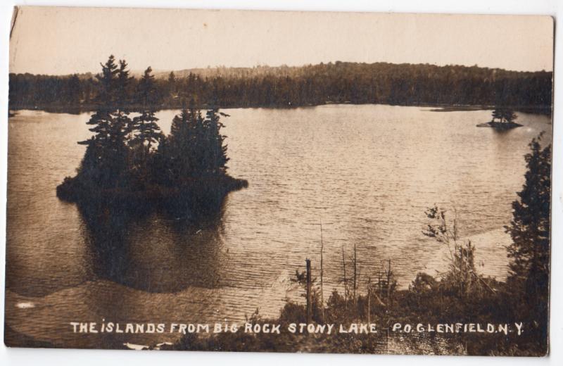 RPPC, Islands from Big Rock Stony Lake, Glenfield NY