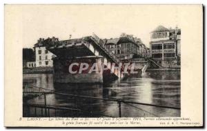 Old Postcard Army Lagny Debris iron bridge