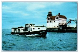 c1960 Mathon Fishing Boat Waukegan Harbor Waukegan Illinois IL Unposted Postcard