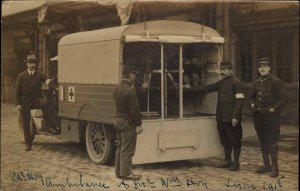 Lyon France WWI Ambulance Life Saving Real Photo Postcard GREAT IMAGE #2