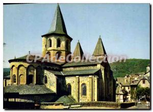 Postcard Modern Conques in Rouergue Aveyron XI and XII century Apses