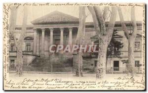 Old Postcard Carcassonne Courthouse