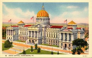 Pennsylvania Harrisburg State Capitol Building Curteich