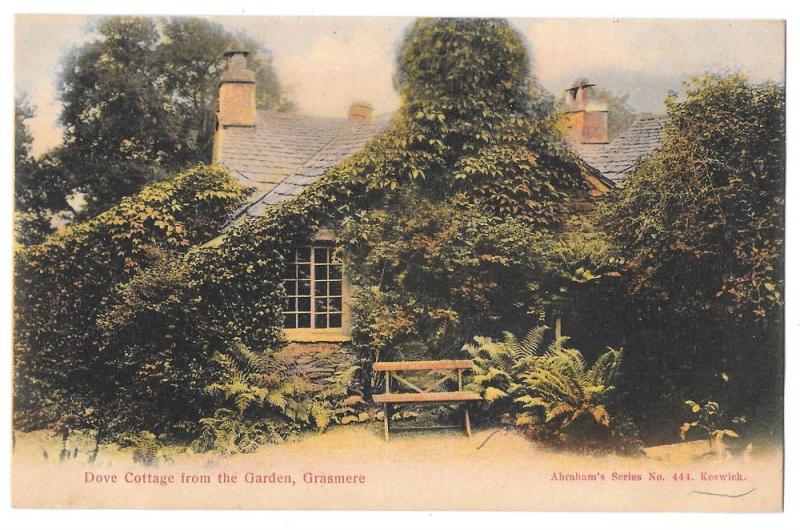 UK Grasmere Dove Cottage Wordsworth Home Vintage Postcard