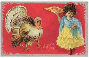 Thanksgiving Joys, Turkey with pretty girl