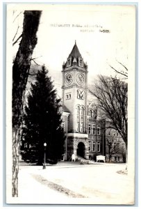 1948 University Hall Building Missoula Montana MT RPPC Photo Vintage Postcard