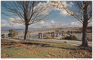 Pattullo Bridge, Fraser River, New Westminster, British Columbia, Canada, 40-60s