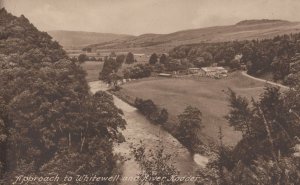 Whitewell Approach River Hodder Aerial Lancashire Old Postcard