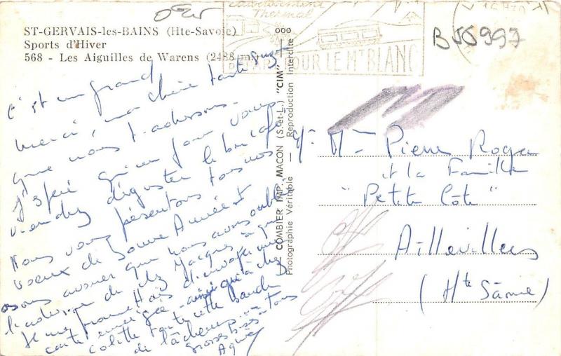 B55997 St Gervais les Bains Les Aiguilles de Warens    france