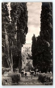 1920s TIVOLI ITALY VILLA D'ESTE GENERAL VIEW PHOTO RPPC POSTCARD P1632