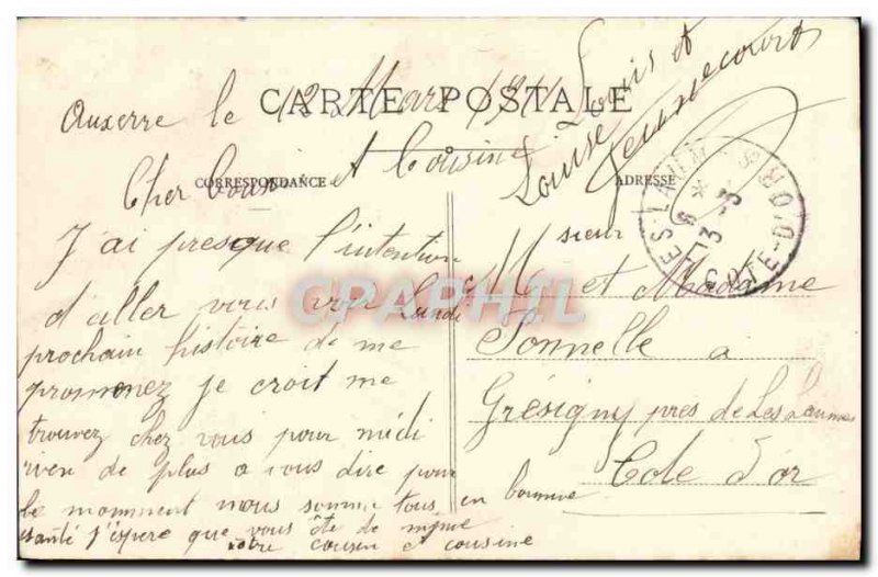 Old Postcard Auxerre Les Bords de L & # 39Yonne