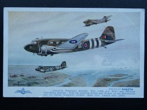 WW2 Military R.A.F. Aircraft DOUGLAS DAKOTA - Old Postcard by J. Salmon Ltd.