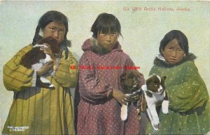 Native American Eskimos, Six Little Arctic Natives, Alaska, AYPE Logo