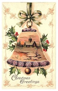 Merry Christmas  , Bell with Mistiltoe
