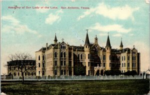 Postcard Texas San Antonio Academy of Our Lady of the Lake 1910 S57
