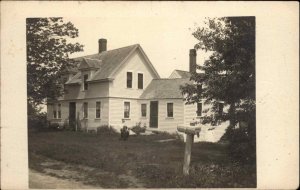 Biddeford Maine ME Residential Home Farmhouse RPPC PC Vintage Postcard