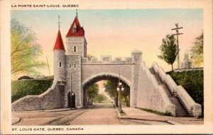 Postcard Canada Quebec St. Louis Gate