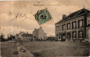 CPA BAZANCOURT - Avenue de la Gare (245391)