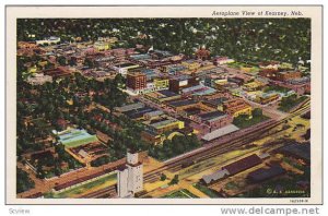 Aeroplane view of Kearney, Nebraska, 30-40s