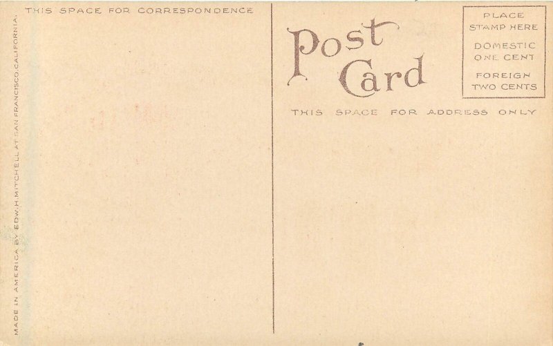 1907-1915 Postcard Washington Grammar School, Petaluma CA Sonoma County Unposted