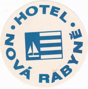 Czechoslovakia Rabyne Nova Hotel Vintage Luggage Label sk3617