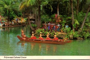Hawaii Honolulu The Polynesian Cultural Center Pageant Of The Long Canoes 1978