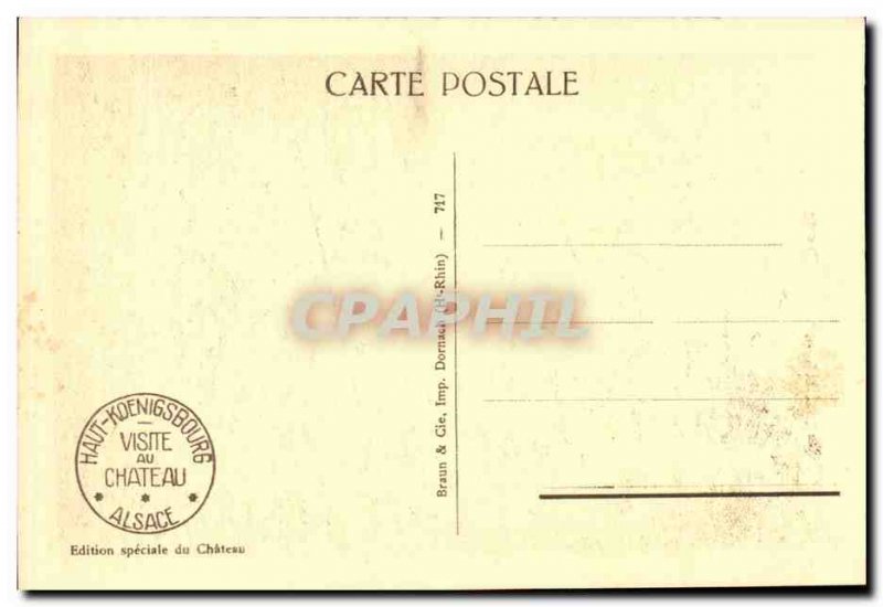 Top Koenigsbourg- Hall Post Card Old Chavaliers