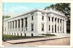 Postcard BUILDING SCENE Manchester New Hampshire NH AI2544