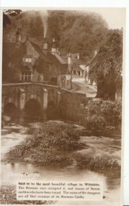 Wiltshire Postcard - Castle Combe - Real Photograph - Used not postally - ZZ6034