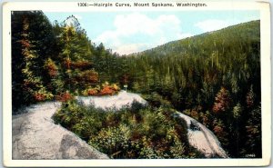 M-6409 Hairpin Curve Mount Spokane Washington