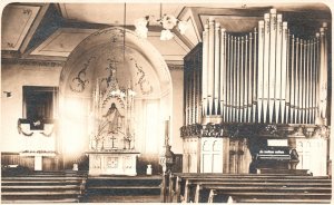 Vintage Postcard Real Photo Catholic Diocese Historical Church Landmark RPPC