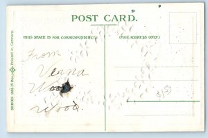 c1950 Greetings From Lodi Glitters Wisconsin WI Vintage Correspondence Postcard