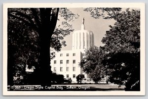 RPPC Oregon State Capitol Building Salem Real Photo Postcard B41