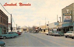 Lovelock Nevada Street Scene Coke Sign Vintage Postcard AA56209