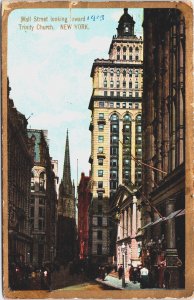 New York City Wall Street Vintage Postcard C098