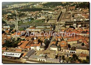 Modern Postcard Saint Die Vosges Station and the City