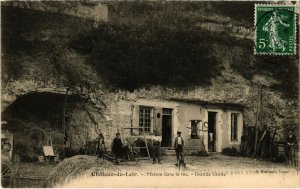 CPA CHATEAU-du-LOIR - Maison dans le roc - Grande Grotte (112268)