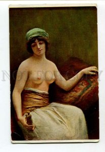 3134709 Semi-Nude BELLY DANCER Harem by Mme SAIZEDE old SALON