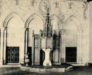 The Baptistry Trinity Methodist Church Interior View Springfield MA Postcard