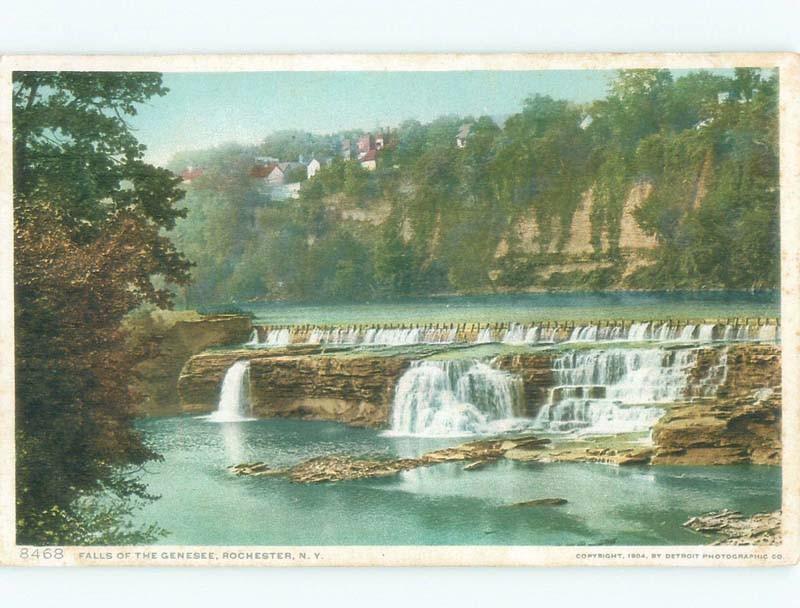 Unused Divided-Back WATERFALL SCENE Rochester New York NY E4450